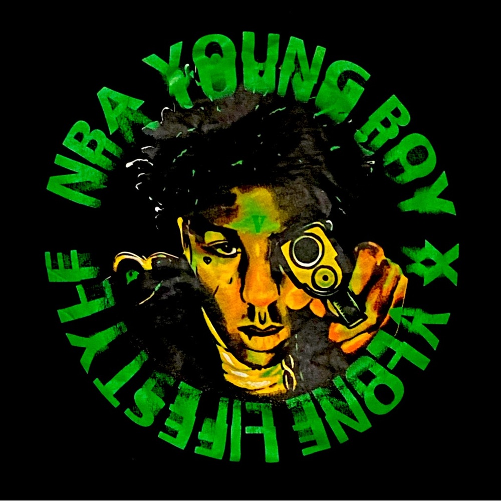 Youngboy NBA X Vlone Cross Roads Tee XL USA
